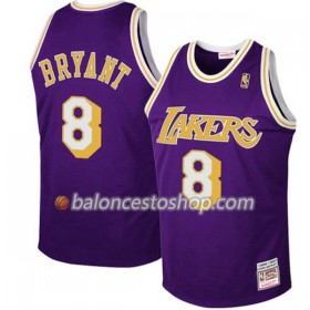 Camiseta Hombre NBA Los Angeles Lakers Kobe Bryant 8 Hardwood Classics Violeta Swingman